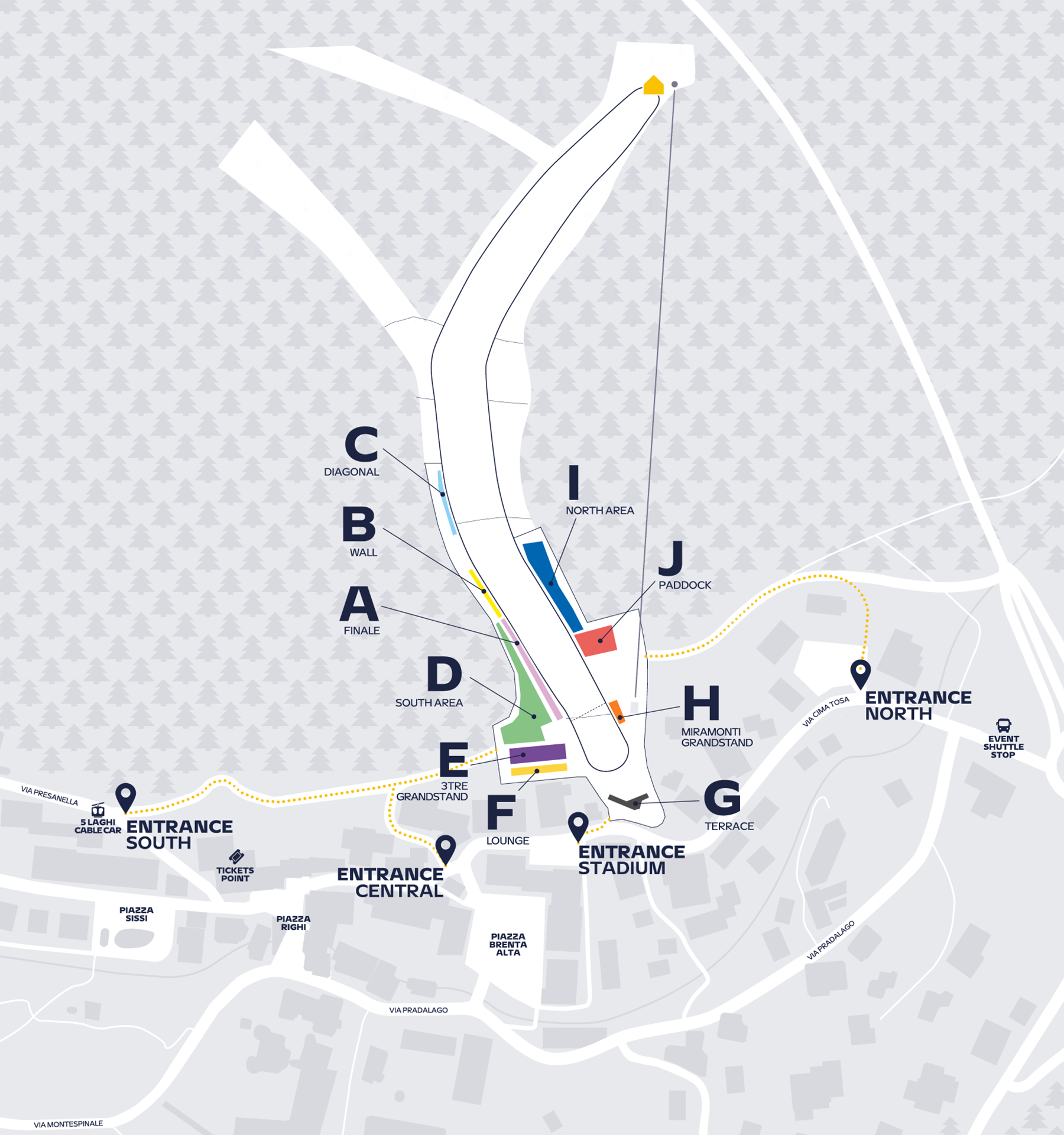 Mappa della pista